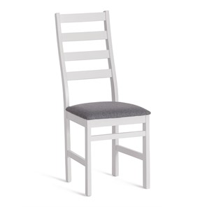 Обеденный стул ROSARIO / white, ткань тёмно-серая (150), id 20215 в Чите